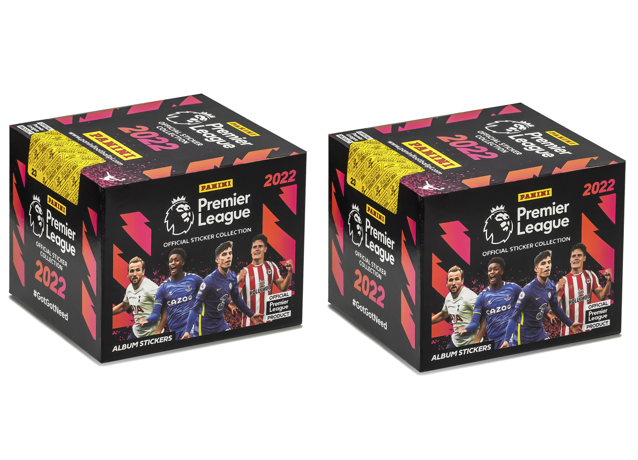 Panini / 2 бокса наклеек / Premier League 2021-2022 Премьер-лига сезона 2021-22 / 500 наклеек