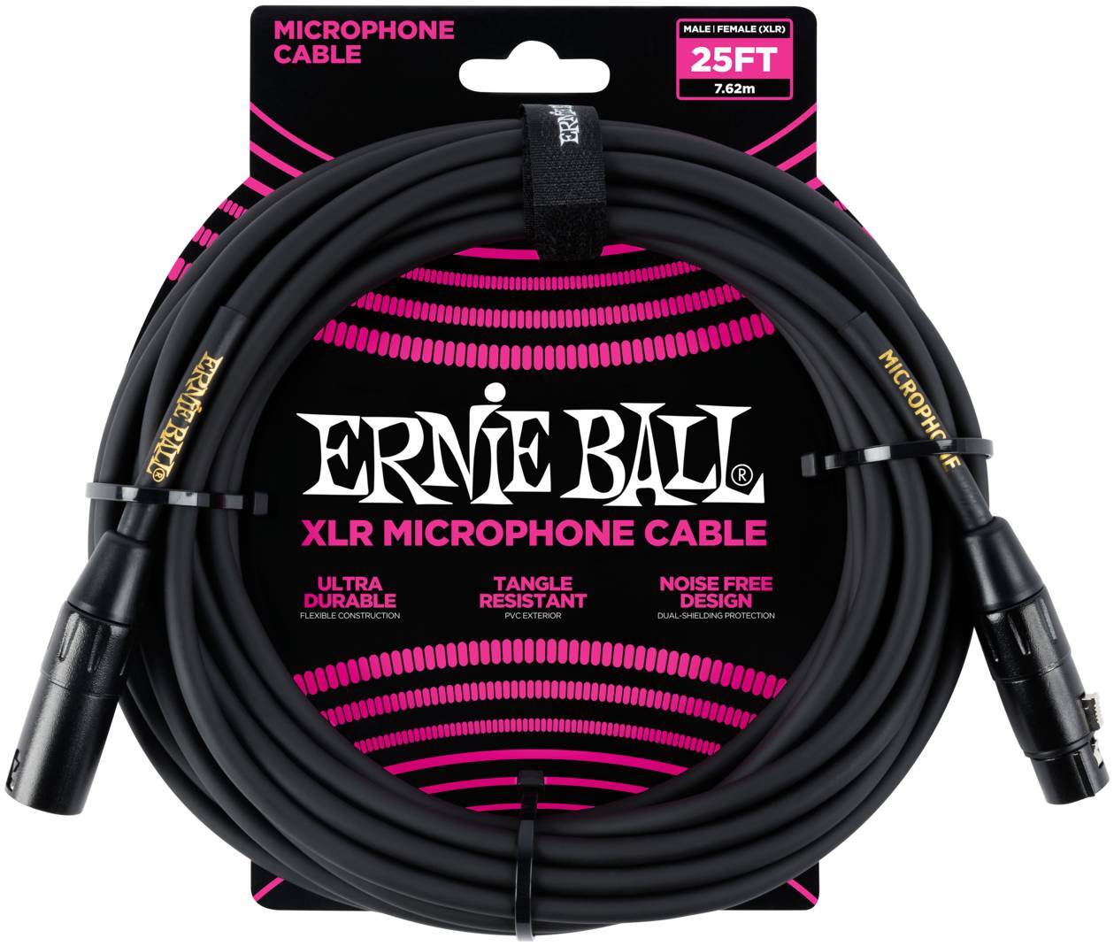 Ernie Ball Инструментальный кабель XLR/XLR, черный