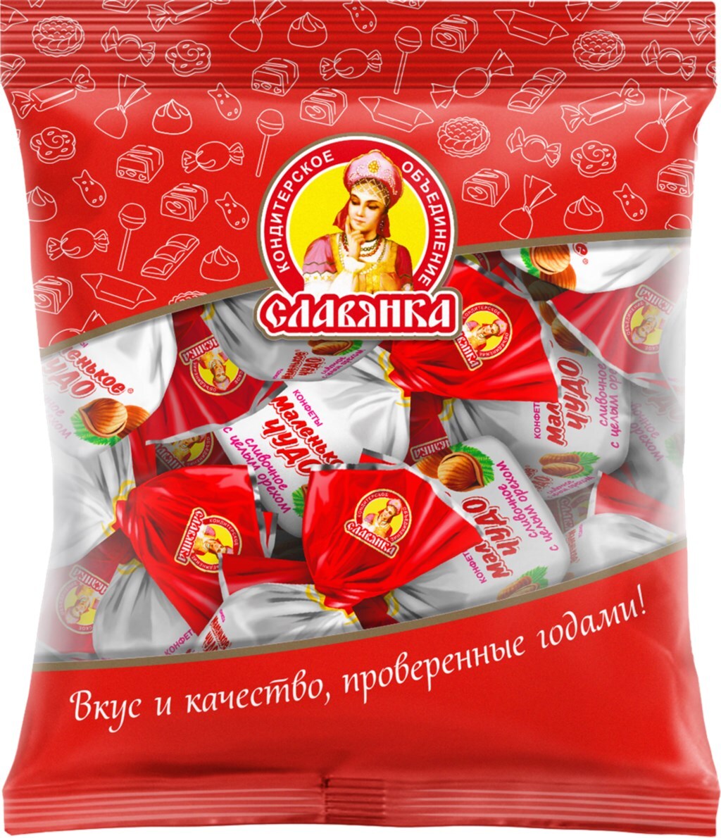 1кг конфеты маленькое чудо Славянка сливочное