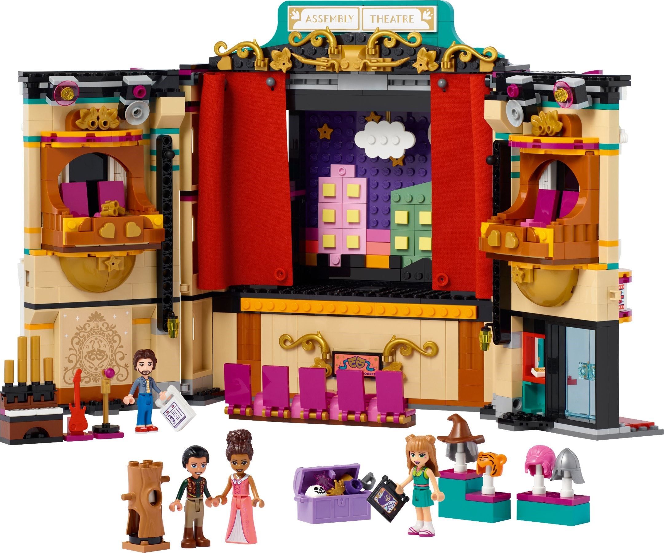 Конструктор LEGO Friends 41714 - Театральная школа Андреа - купить с  доставкой по выгодным ценам в интернет-магазине OZON (698269855)