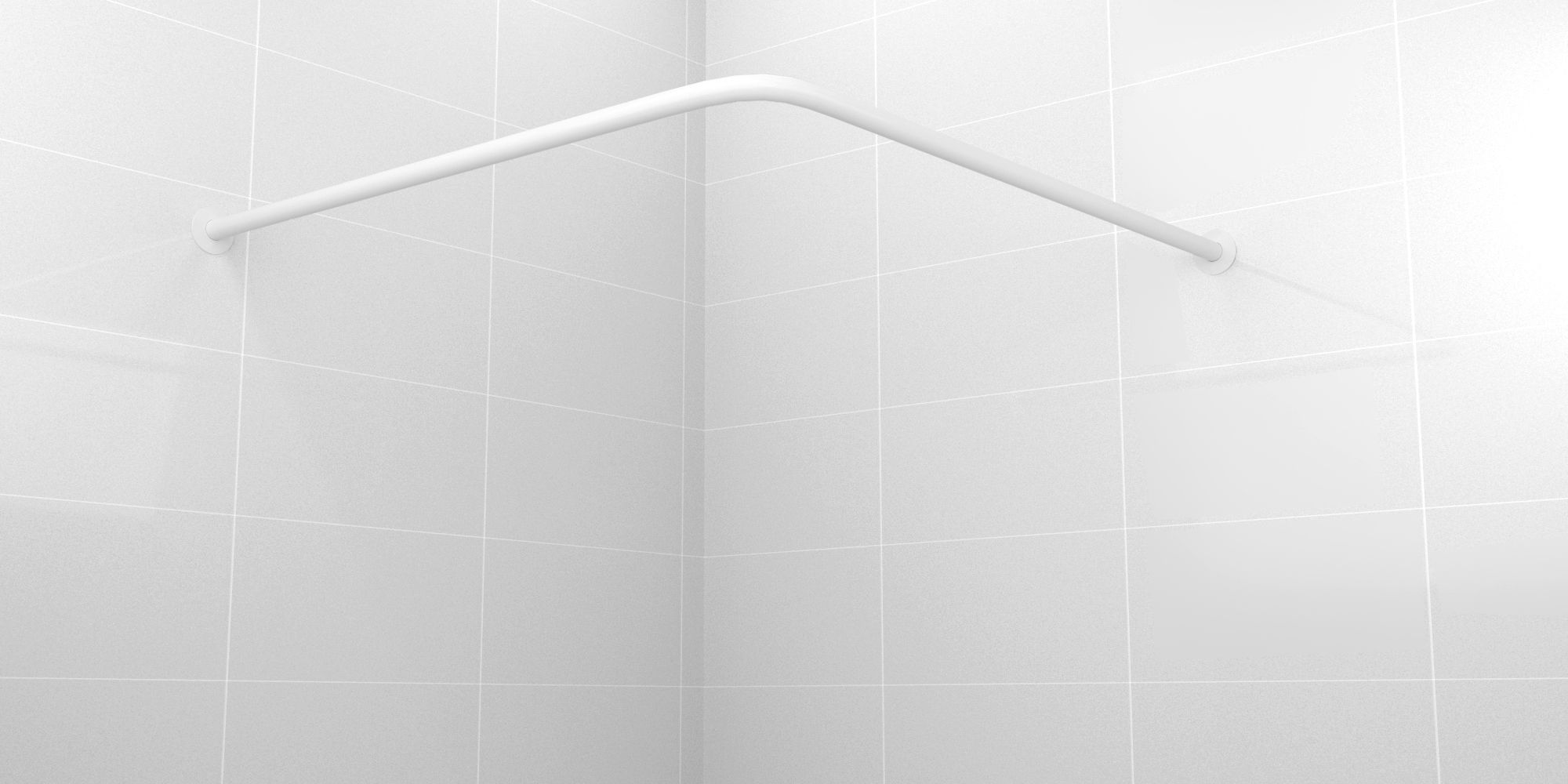 Карниз для ванной ет-023 прямой хром, фурнитура прозрачная 120-220 см