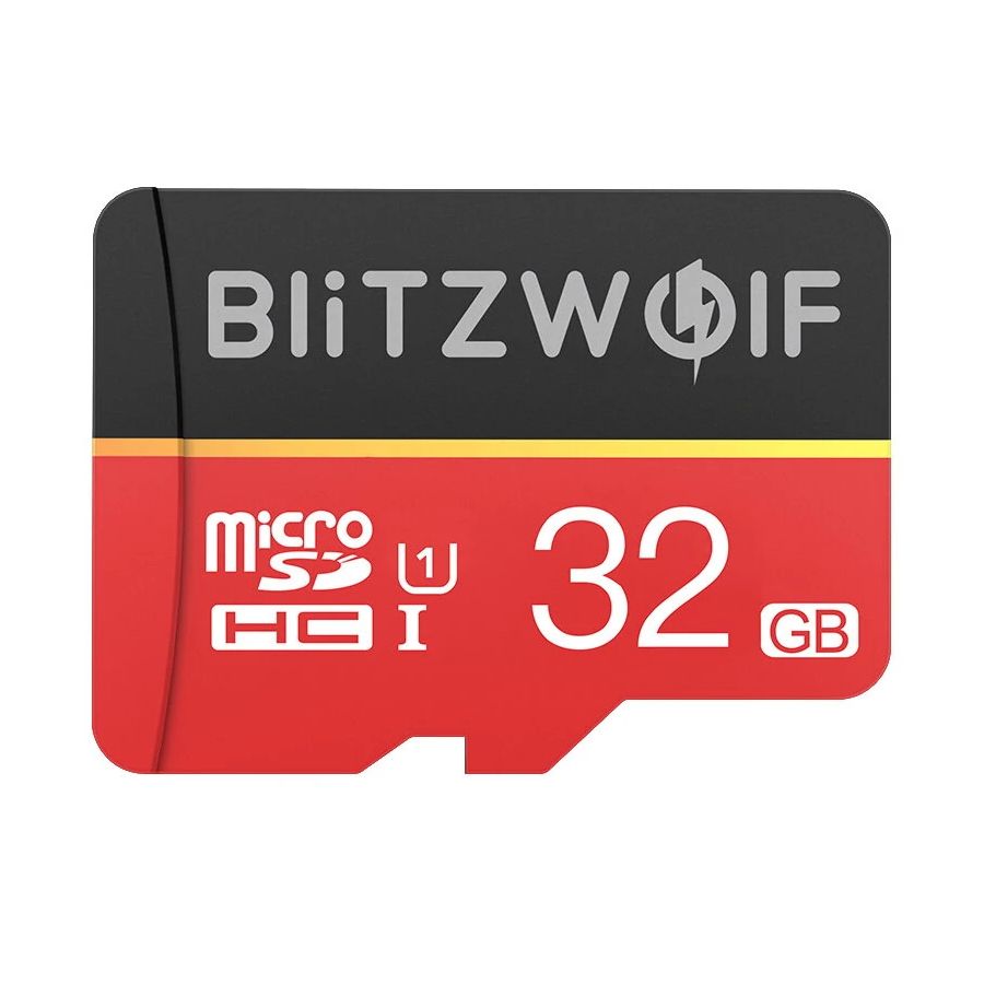 КартапамятисадаптеромBlitzWolfBW-TF132GBMemoryCardwithAdapterRed