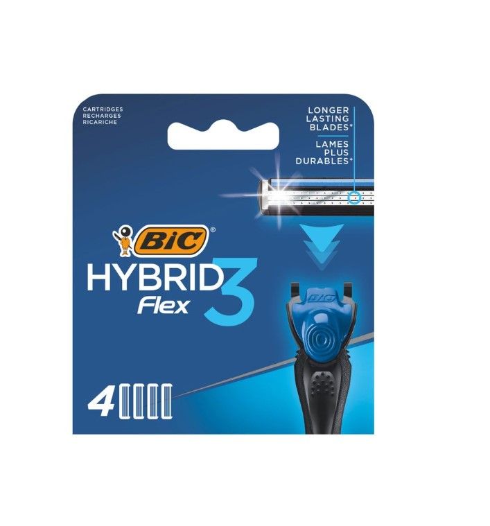 Bic Картриджи Flex 3 Hybrid, 4 шт