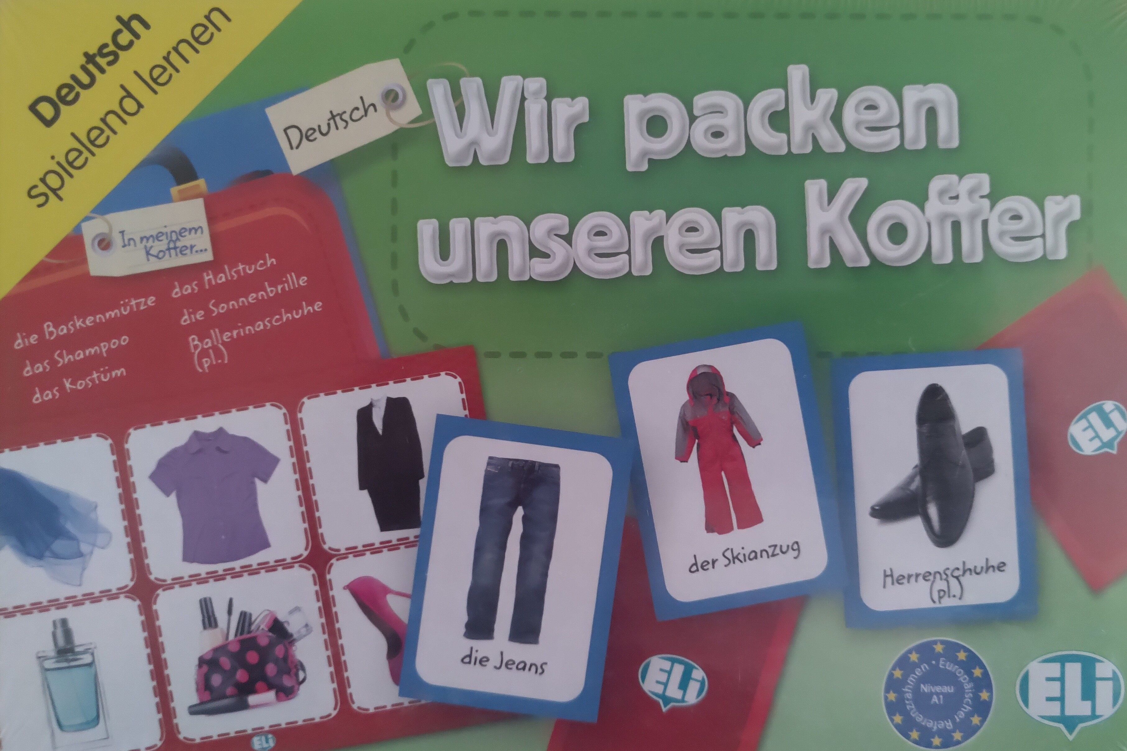 Games: Deutsch: Wir packen unseren Koffer Игры: Немецкий язык: Собери свою  сумку