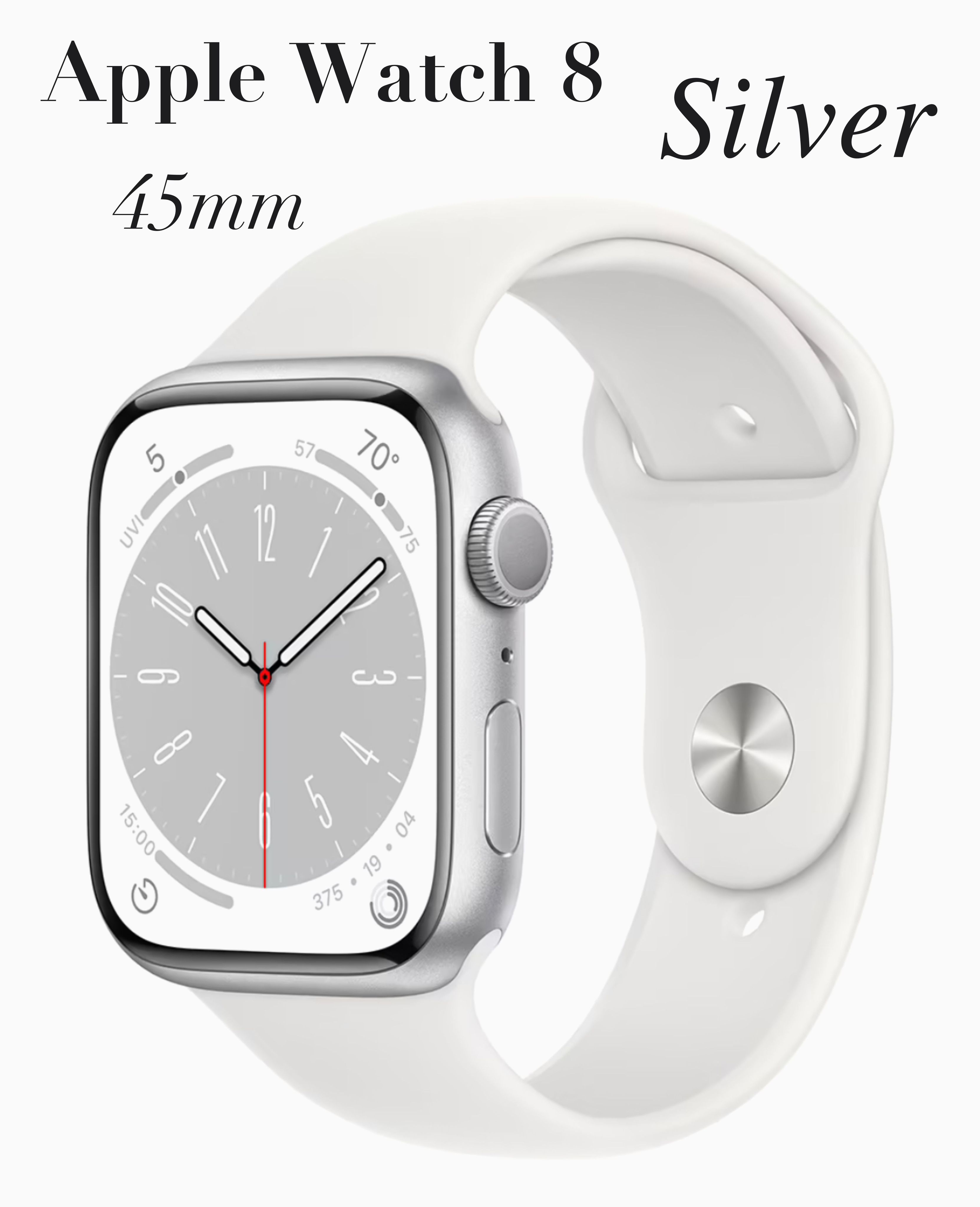 Apple Умные часы Watch Series 8, 45mm, Silver