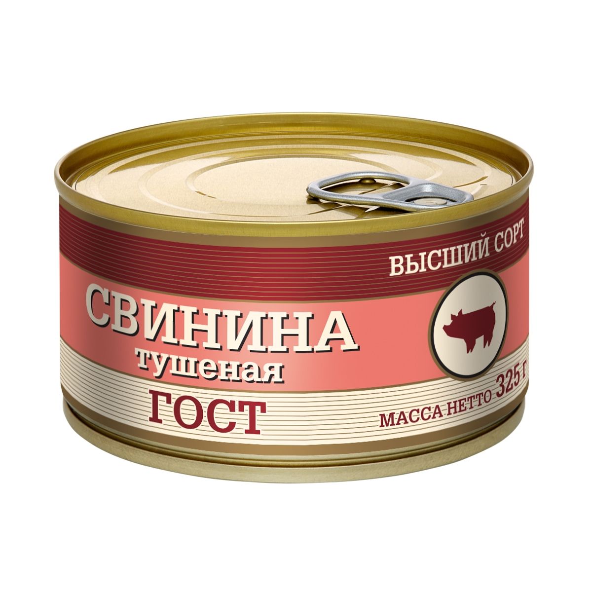 Свинина тушеная, 3шт, 325г, Евро