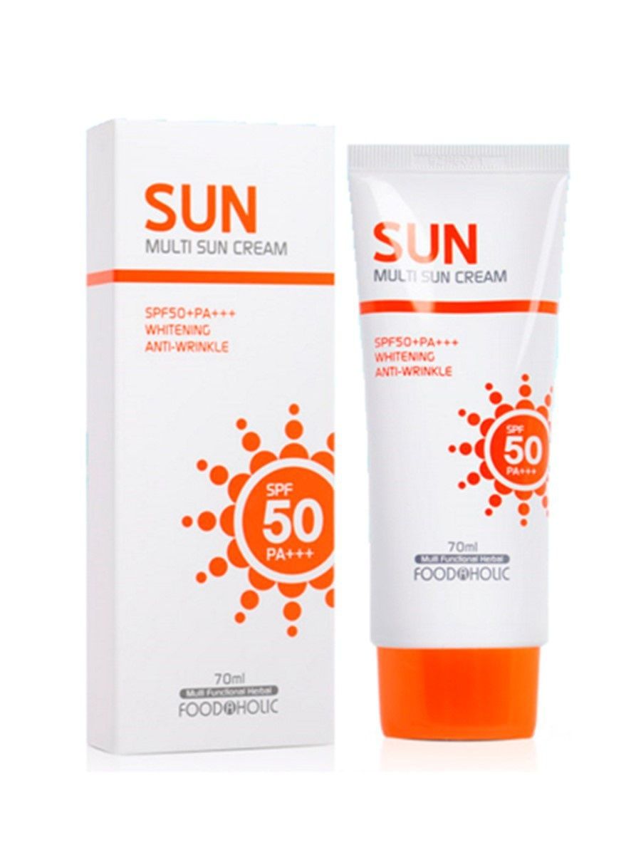 Купить крем 70. FOODAHOLIC солнцезащитный крем Multi Sun Cream. Sun Cream spf50+pa+++. Sun Multi Sun Cream spf50. FDH Sun крем для лица FOODAHOLIC Multi Sun Cream (70ml).