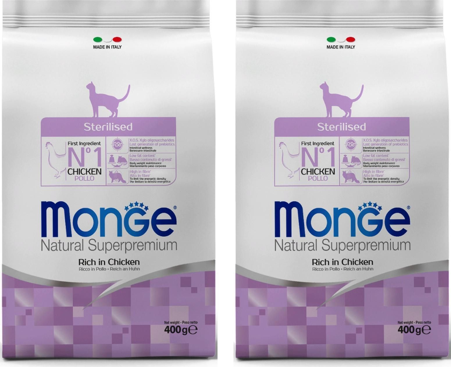 Monge Cat Sterilized корм для стерилизованных кошек 400гр