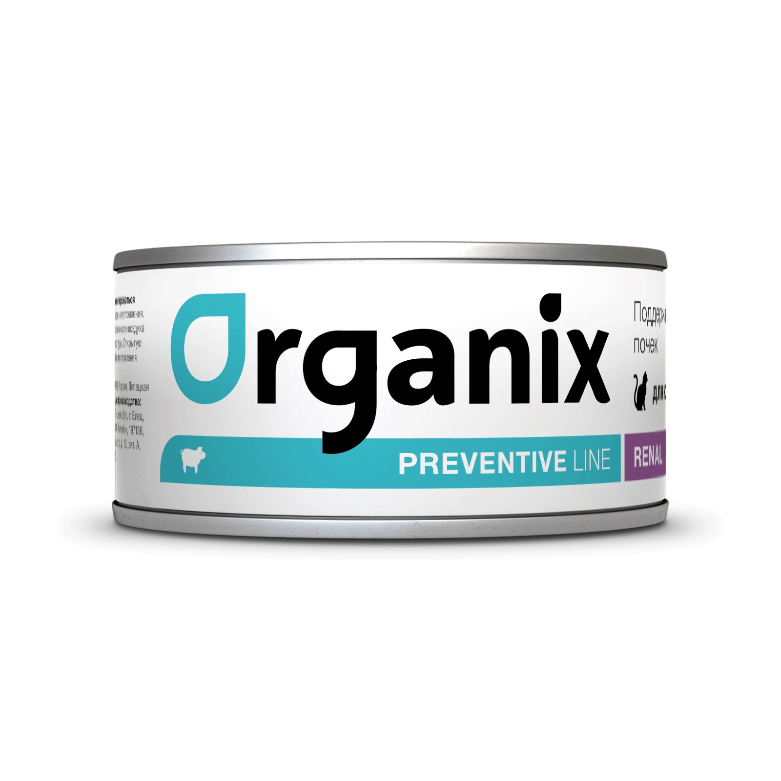 Organix Preventive Line renal Консервы для кошек. Поддержание здоровья почек, 24 шт. по 100 гр.