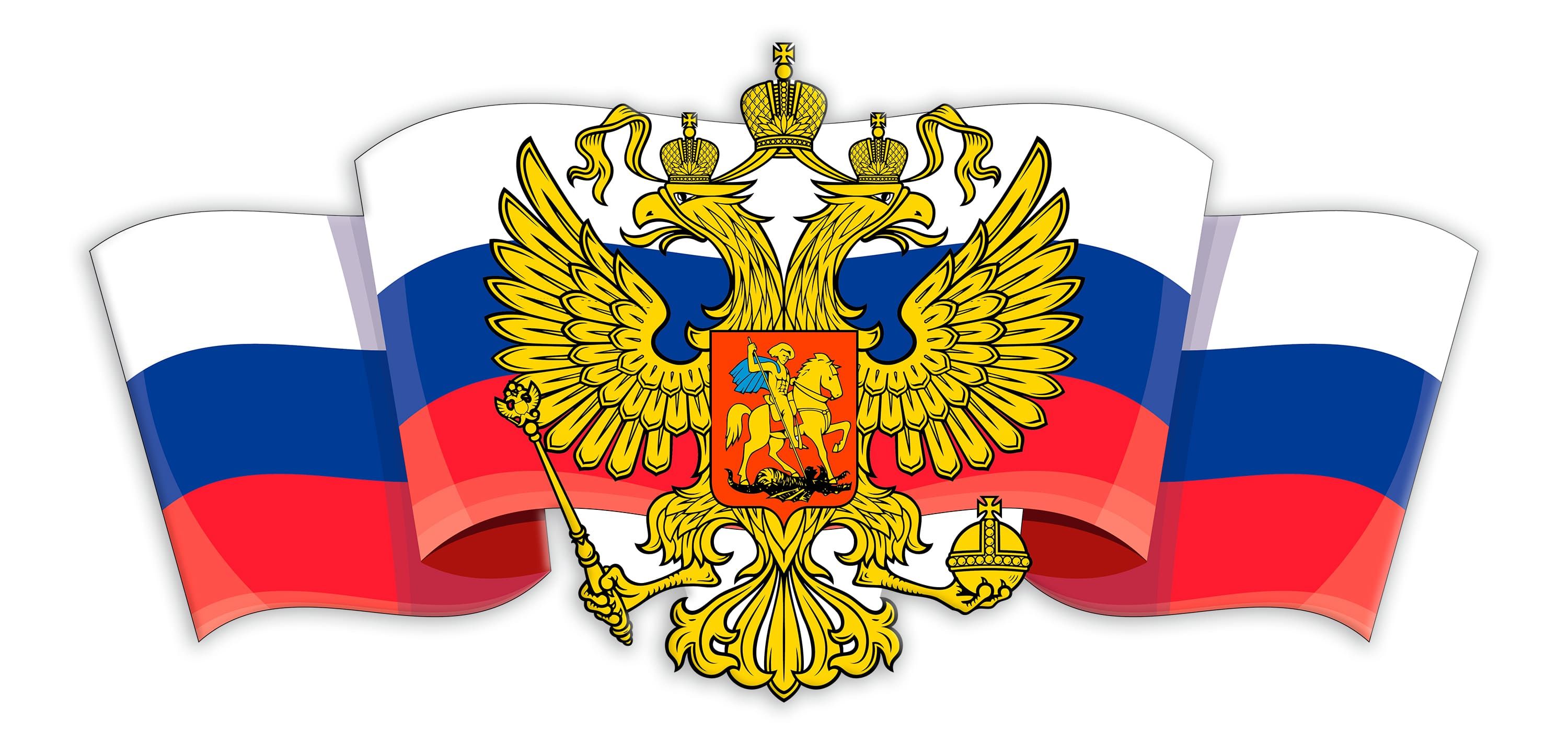 Флаг россии без фона