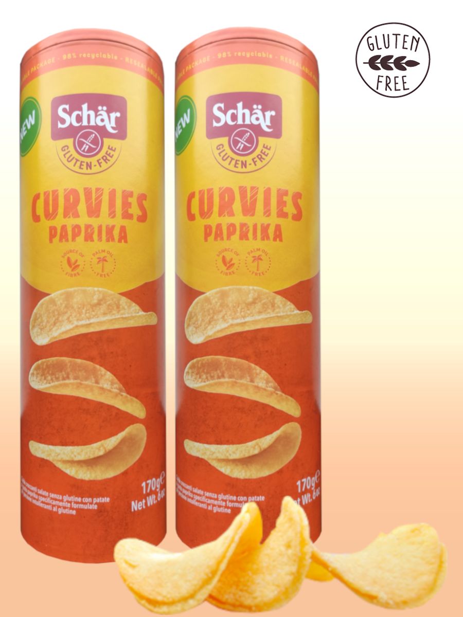 Чипсы экструдированные Curvies Paprika т.м. DR.Schar 170 гр*2 шт