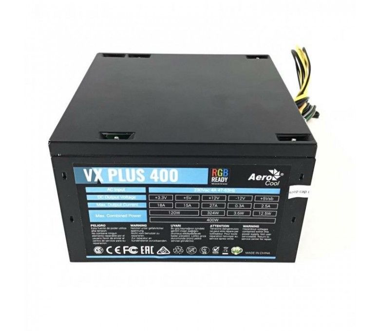 Блок питания vx plus. Блок питания AEROCOOL VX Plus 400w. Блок питания AEROCOOL VX 400. Блок питания AEROCOOL vx400 400w. Блок питания 400w AEROCOOL VX-400 Plus.