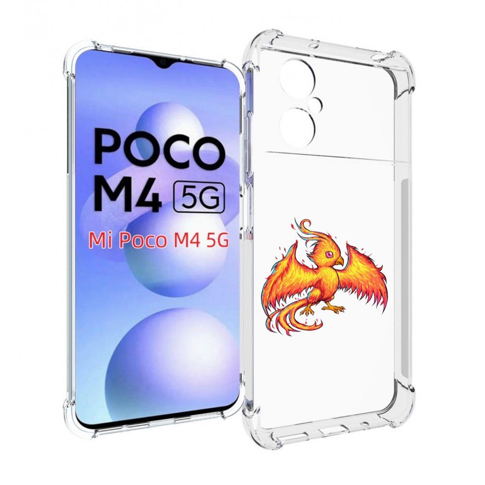 Чехол-бампер MyPads для Xiaomi Poco M4 5G с рисунком огненная-птичка,  противоударный, силиконовый, с выступами и усиленными углами для защиты  камеры - купить с доставкой по выгодным ценам в интернет-магазине OZON  (832938024)