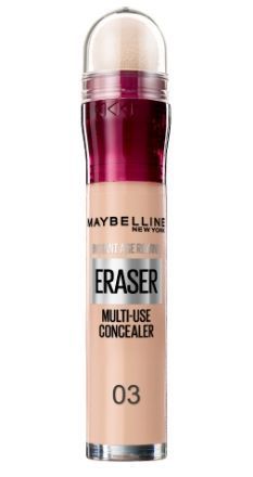 Maybelline New York Консилер для лица и глаз INSTANT ERASER, 03 Натурально-бежевый, мультифункциональный, 6.8 мл