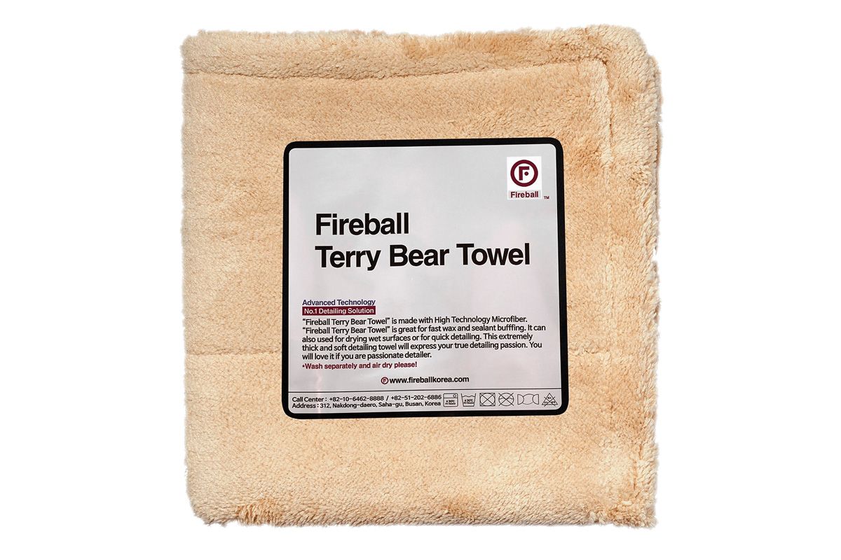 Микрофибраплюшеваябезкраев40x80TerryBearBuffingTowel800gsmFIREBALL