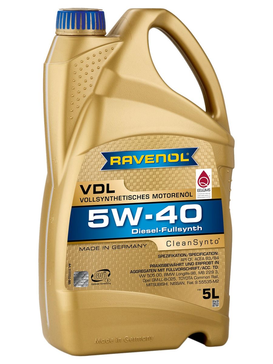 Масло моторное RAVENOL 5W-40 Синтетическое - купить в интернет-магазине  OZON (160385570)