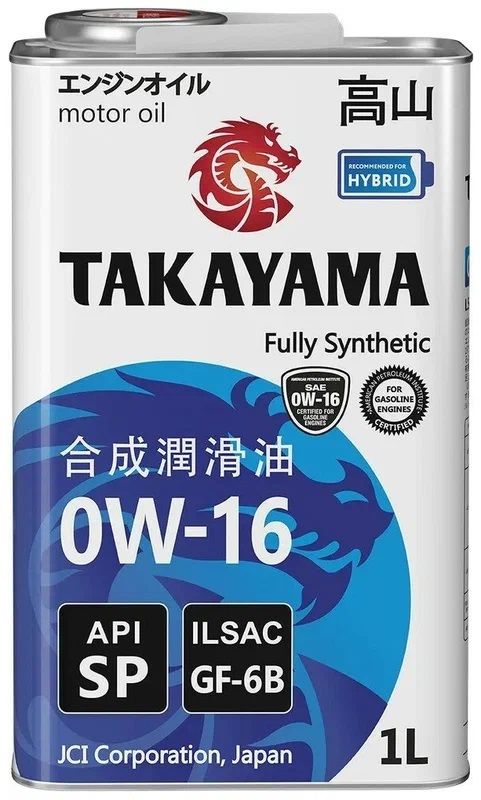 TAKAYAMA0W-16Масломоторное,Синтетическое,1л