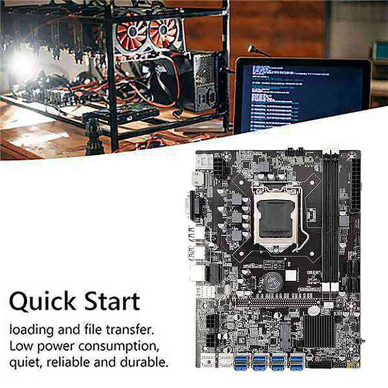 Цп майнер. Motherboard with 8 Ram Slots lga1150. Материнская плата для майнинга.