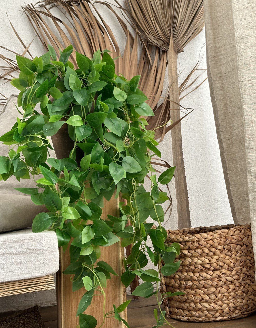 Цветы,искусственныецветыдлядекораинтерьерасвисающие-лианаветказелени103см