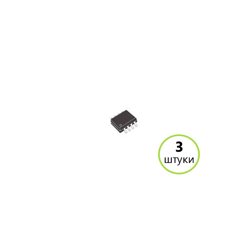 Транзистор, 3 шт, AO4407 (AO4407A) - P-Channel MOSFET, 30V, 12A, SOP-8