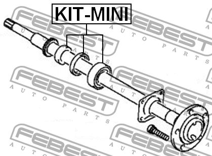 Febest Подшипник полуоси, арт. KIT-MINI, 1 шт.