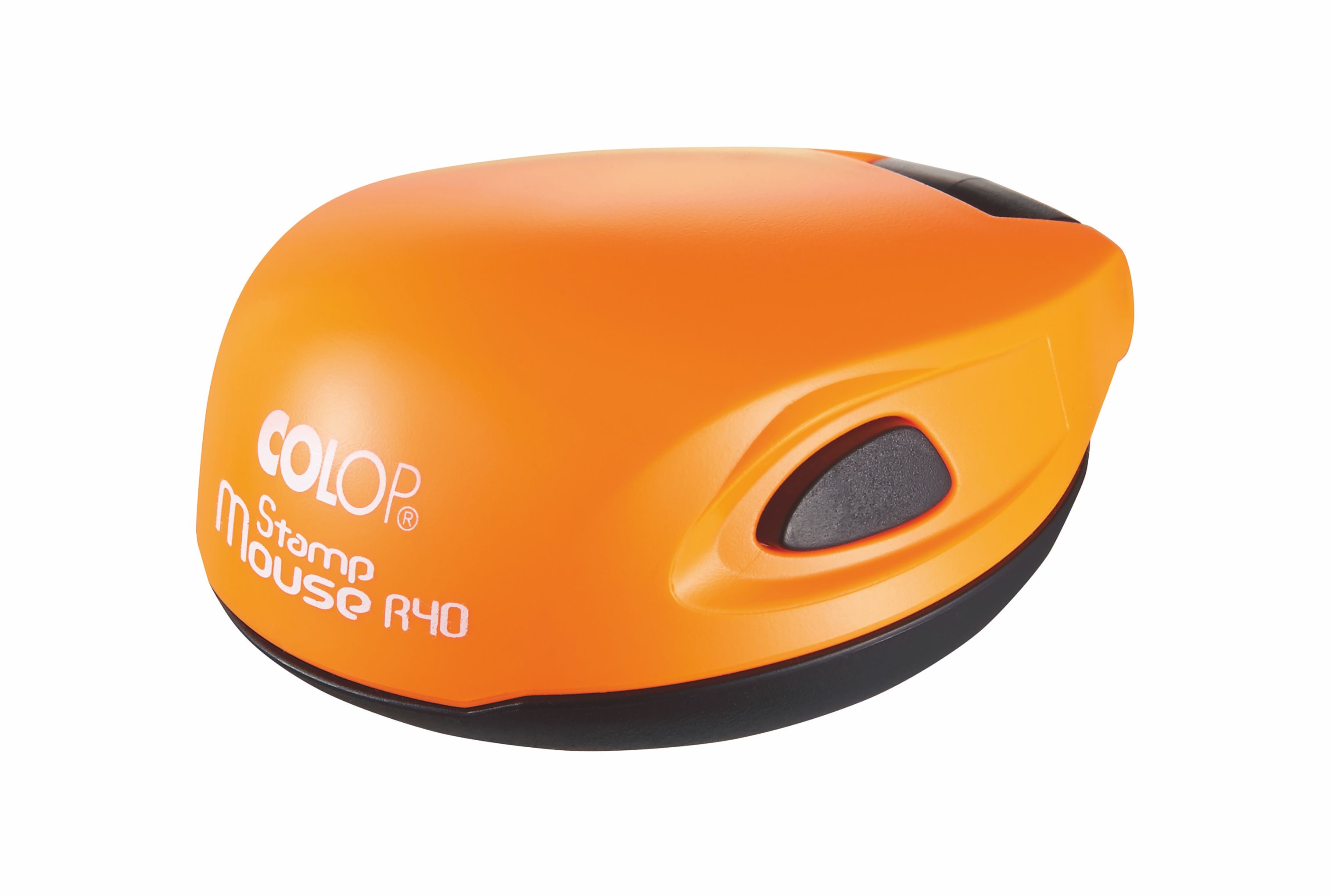 Оснастка для печати Colop карманная пластиковая, диам. 40 мм., цвет корпуса ОРАНЖЕВЫЙ STAMP MOUSE R 40