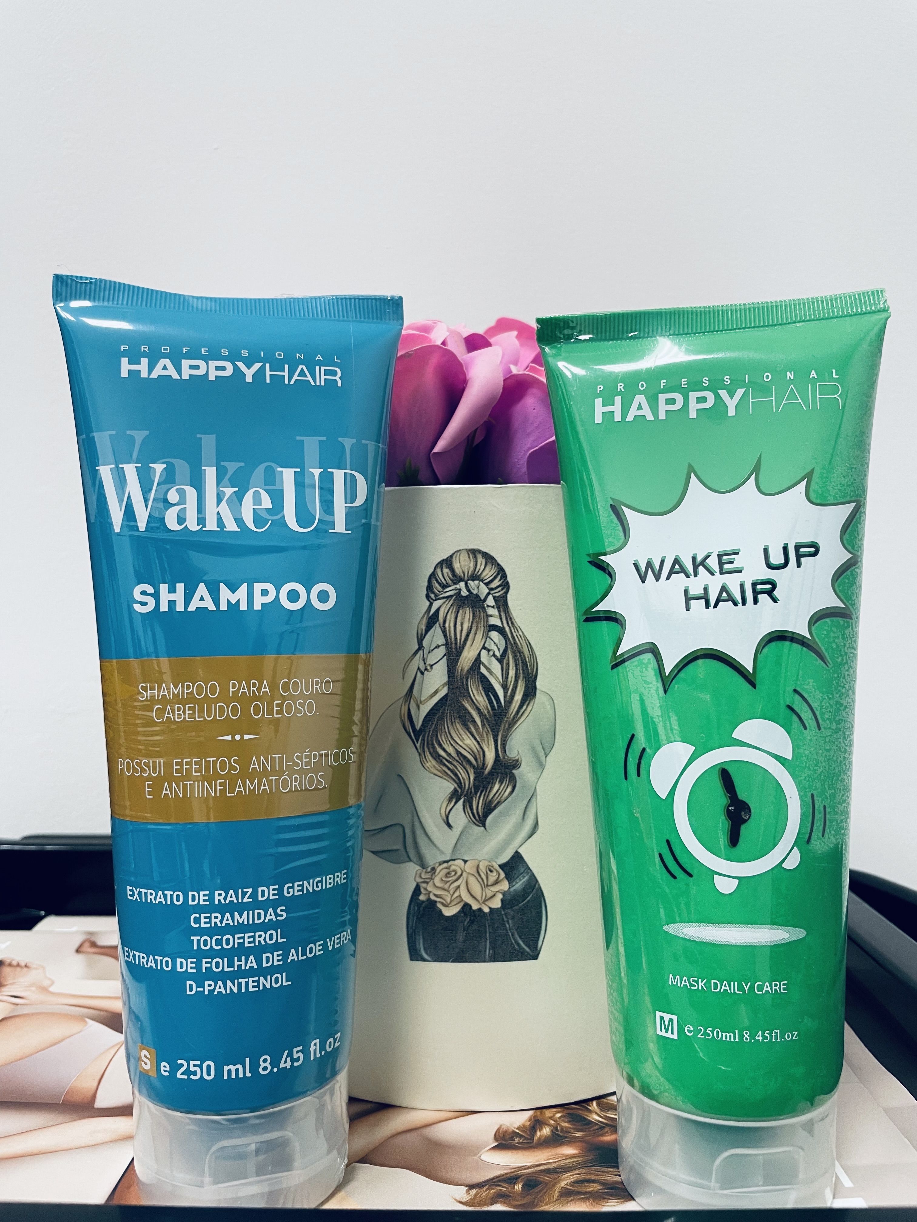 Hair wake. Хэппи Хаир Wake up маска.