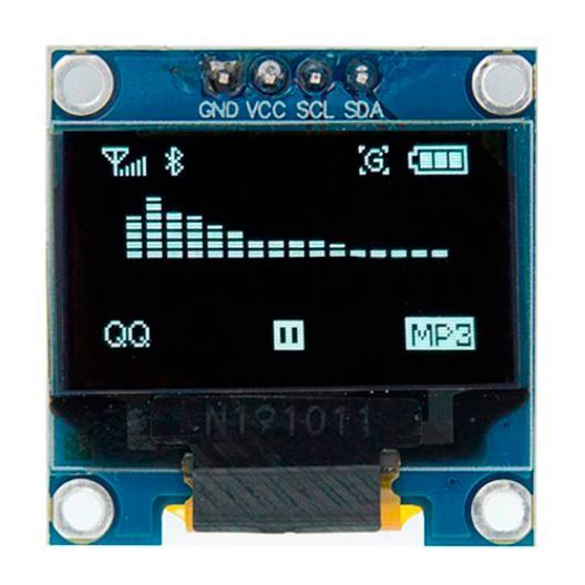 OLED дисплей 0.96 128x64, I2C IIC, белый