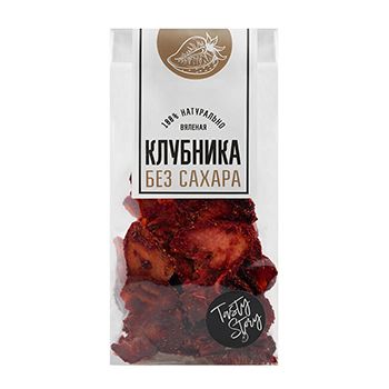 Фруктовые слайсы Tasty Story клубника вяленая (без сахара) 30 г, Россия - 1 шт.