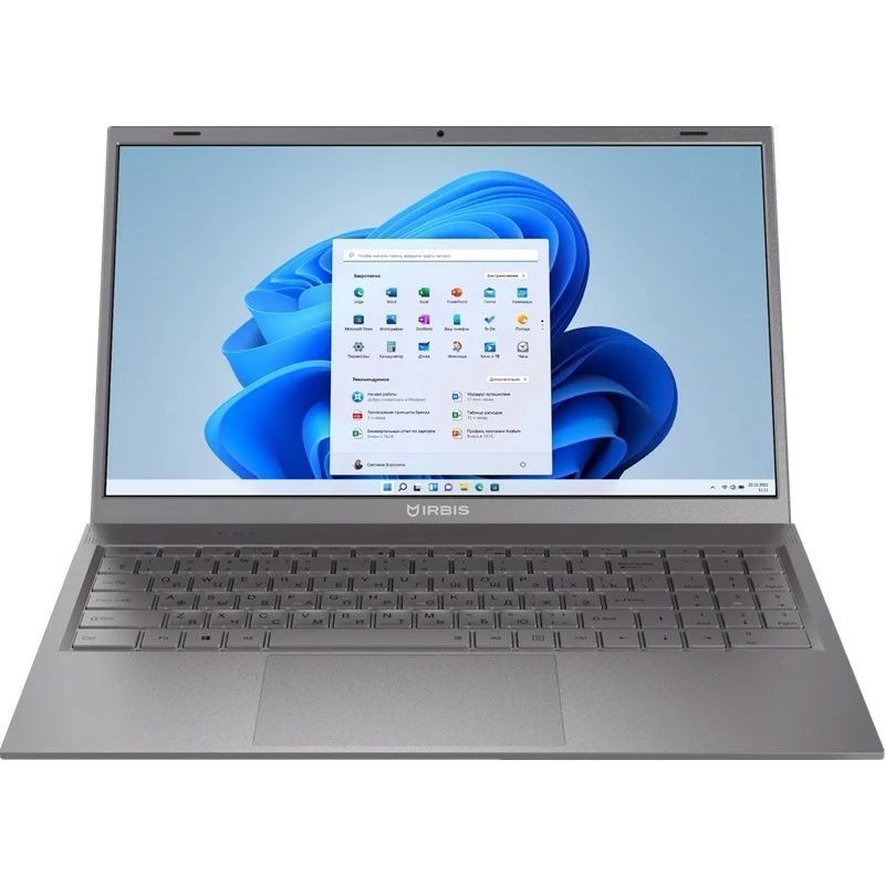 IRBIS15NBP3506Ноутбук15.6",IntelCorei5-1235U,RAM8ГБ,SSD256ГБ,IntelIrisPlusGraphics,Безсистемы,(15NBP3506),серый