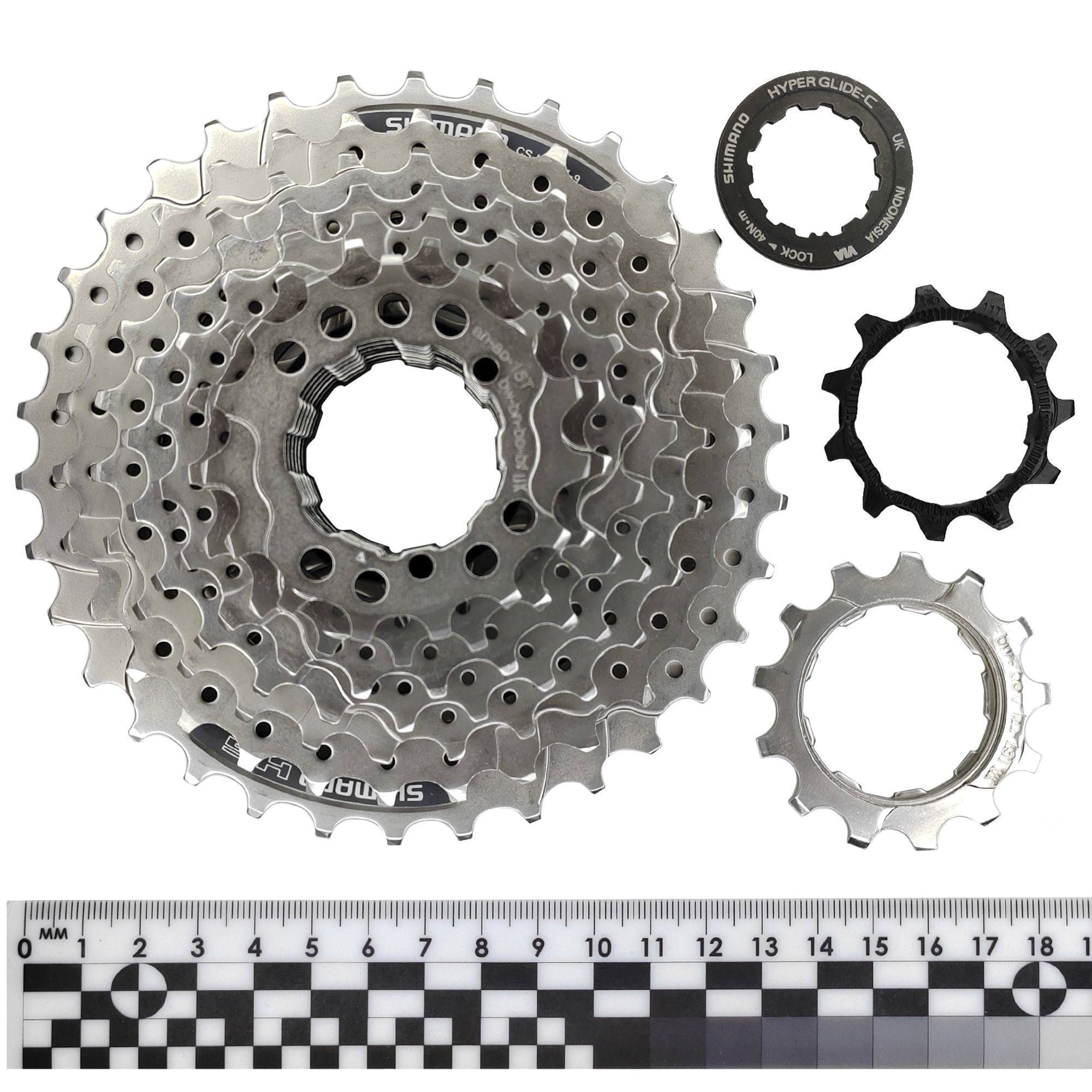 Shimano Кассета звезда задняя HG201, 9 скоростей, звезды 11-34, никелированная — Товары для велоспорта