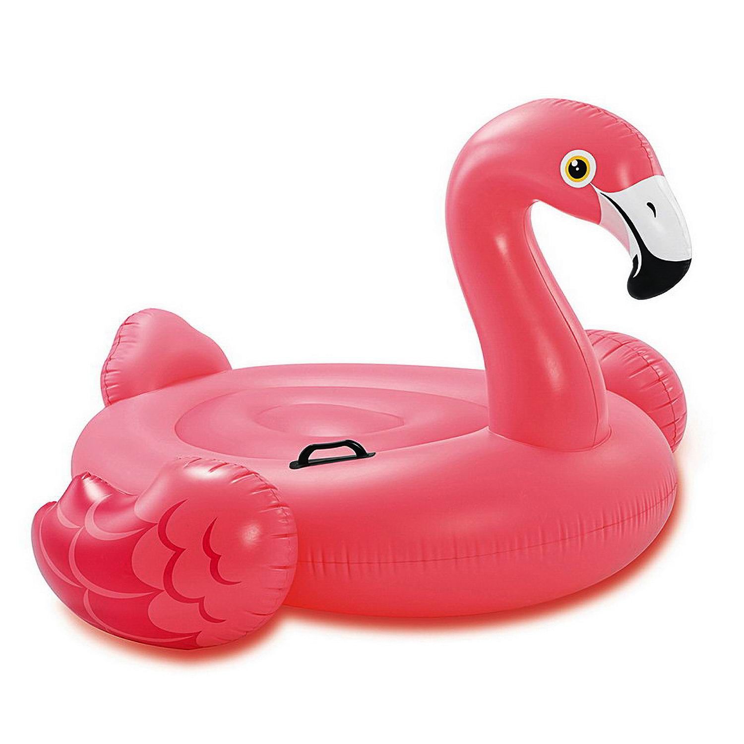 Плот надувной INTEX Pink Flamingo Pide-On (Розовый Фламинго), для бассейна  и моря,от 3 лет, 142x142x96,5см - купить с доставкой по выгодным ценам в  интернет-магазине OZON (1220520345)