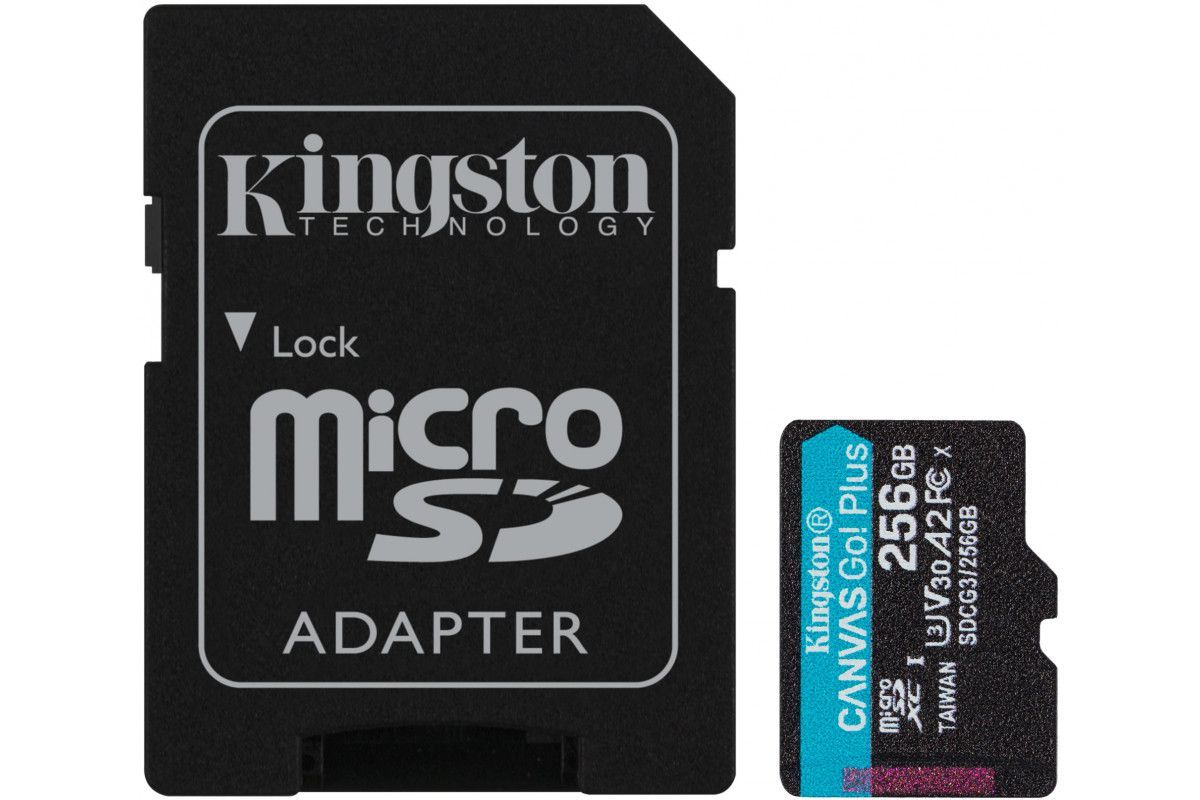 Карта памяти kingston canvas go plus