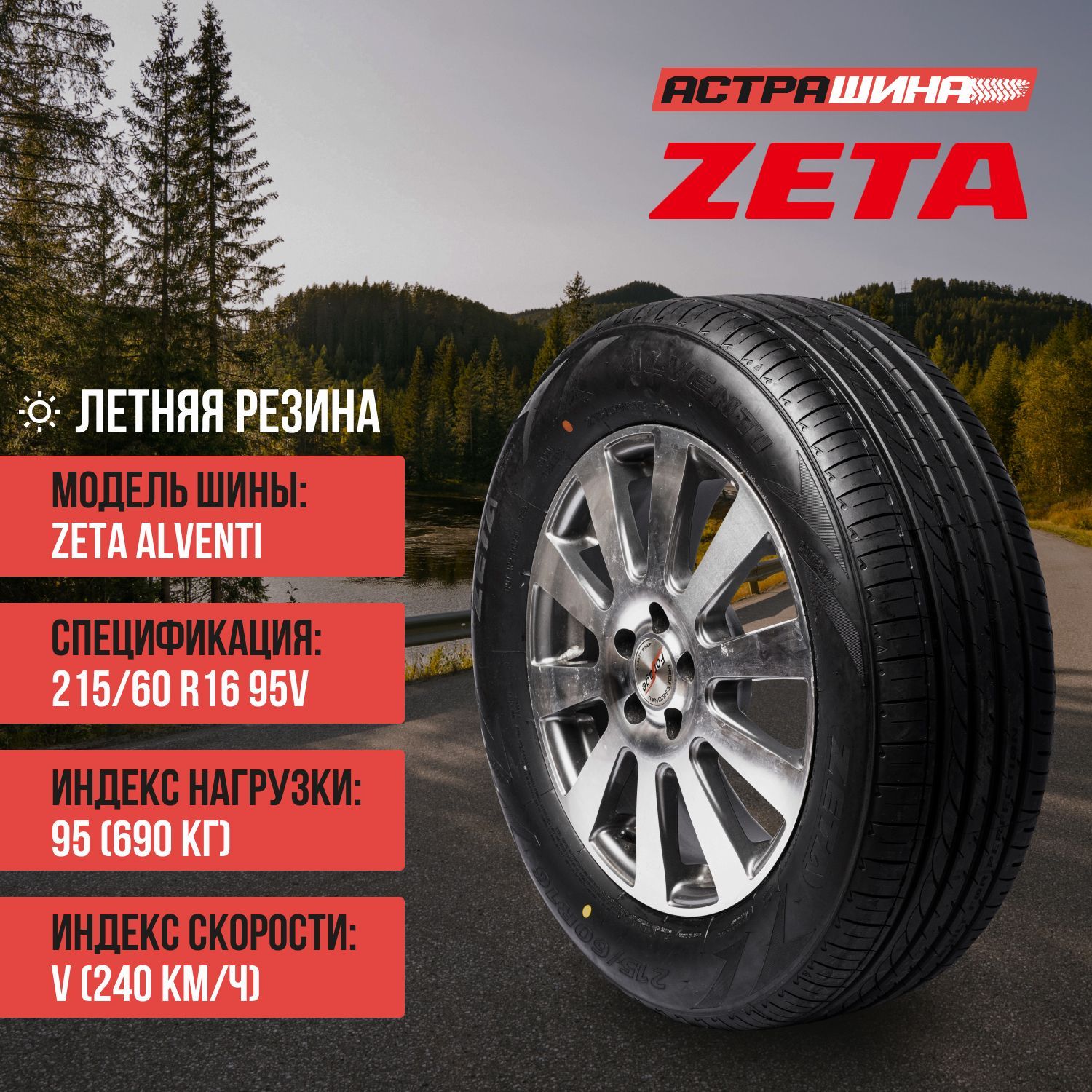 Шины для легковых автомобилей ZETA CAR TYRES 215/60 16 Лето Нешипованные -  купить в интернет-магазине OZON с доставкой (890326644)