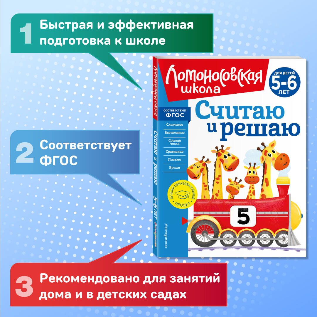 Считаю и решаю: для детей 5-6 лет (новое оформление) | Володина Наталия  Владимировна - купить с доставкой по выгодным ценам в интернет-магазине  OZON (820955595)