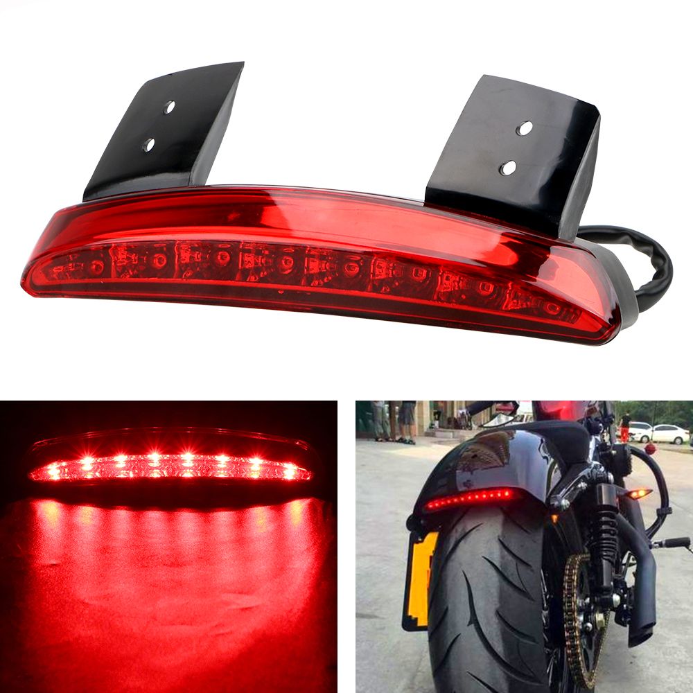 Задний фонарь для мотоцикла. V243c7loa rear light. стоп сигнал на крыло мотоцикла. racer задний фонарь. мотоцикл с аксессуарами.