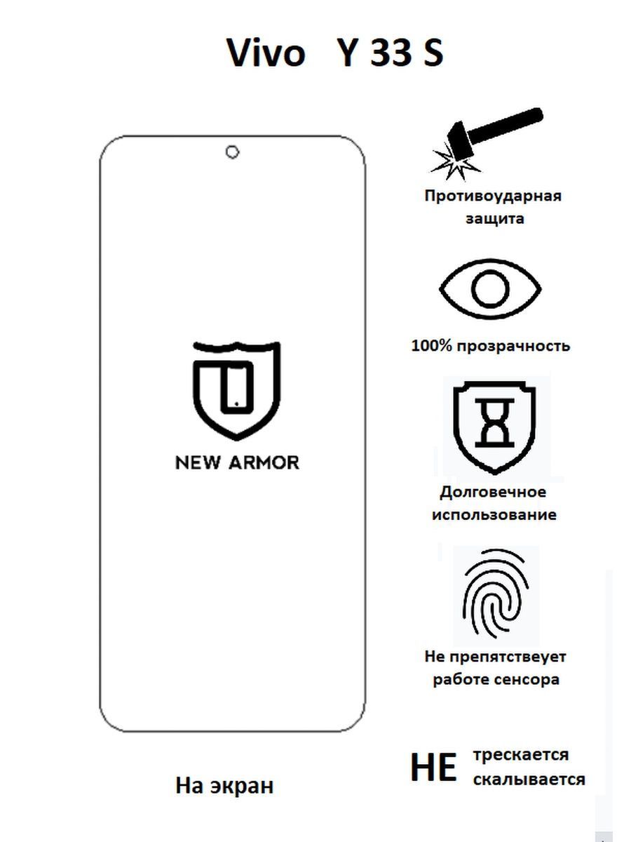 Защитная пленка Vivo Y 33 S ; Виво У 33 S ; Y 33 - купить по выгодной цене  в интернет-магазине OZON (1210266890)