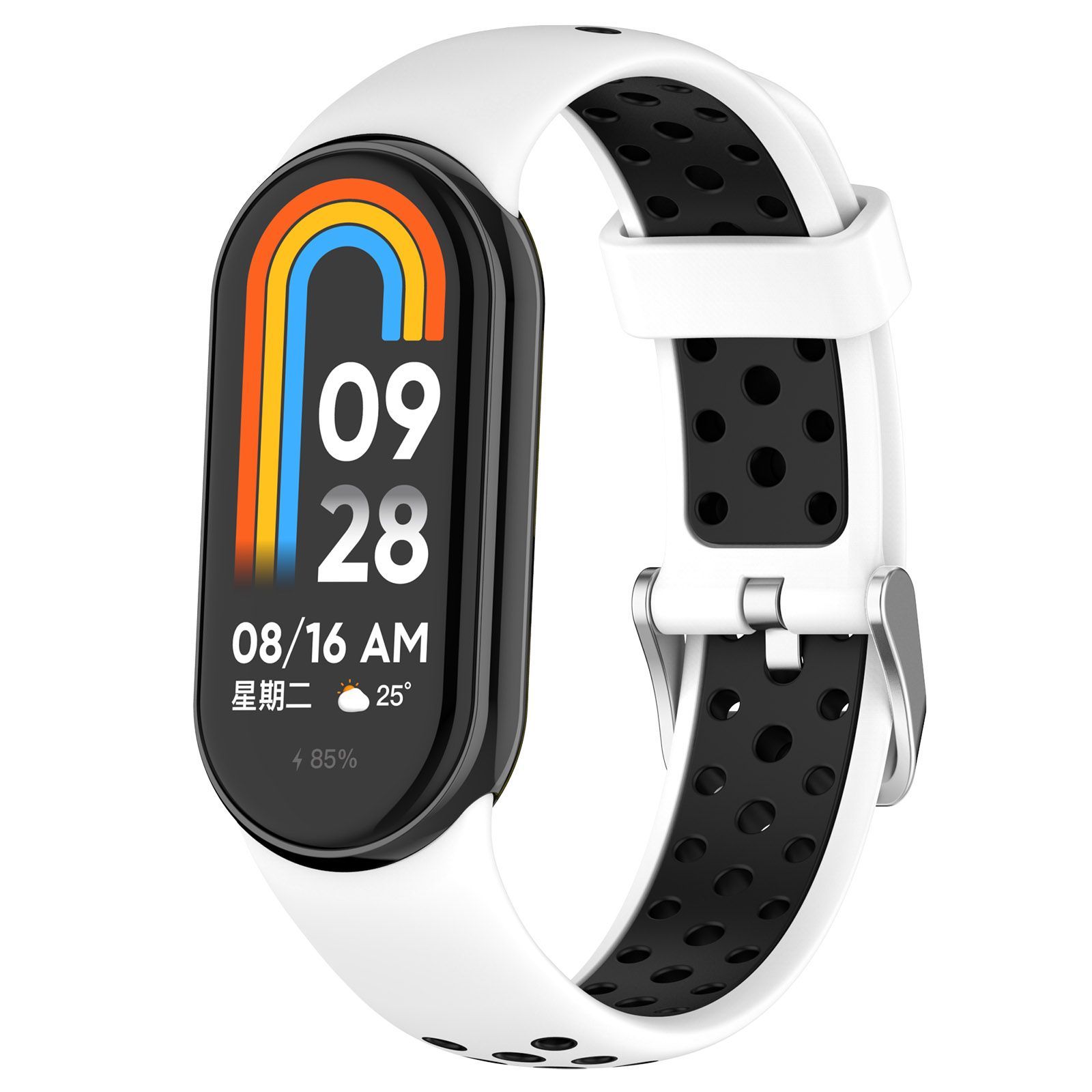 ДвухцветныйсиликоновыйремешокдляXiaomiMiBand98