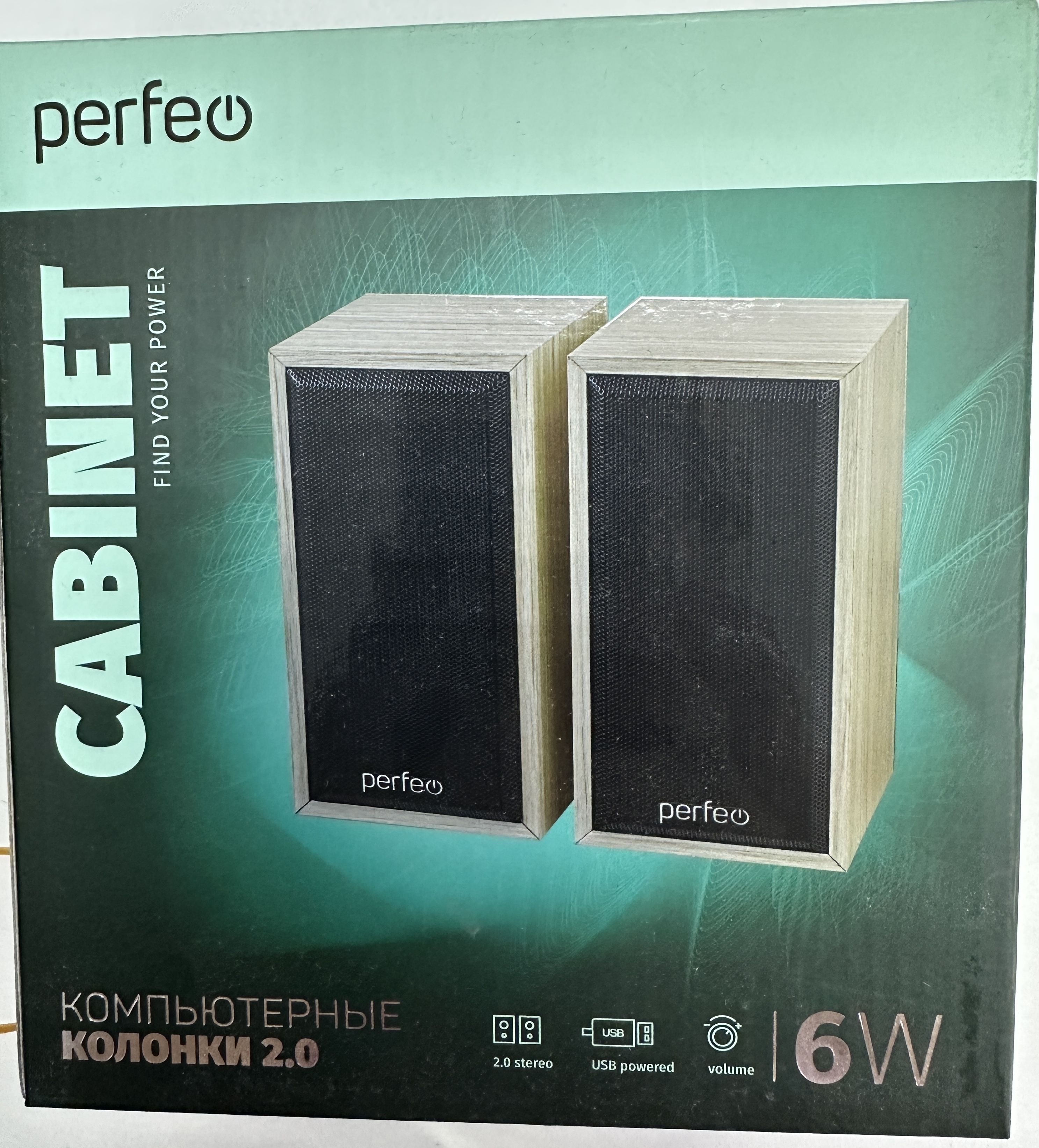 колонки для ПК perfeo CABINET,беж