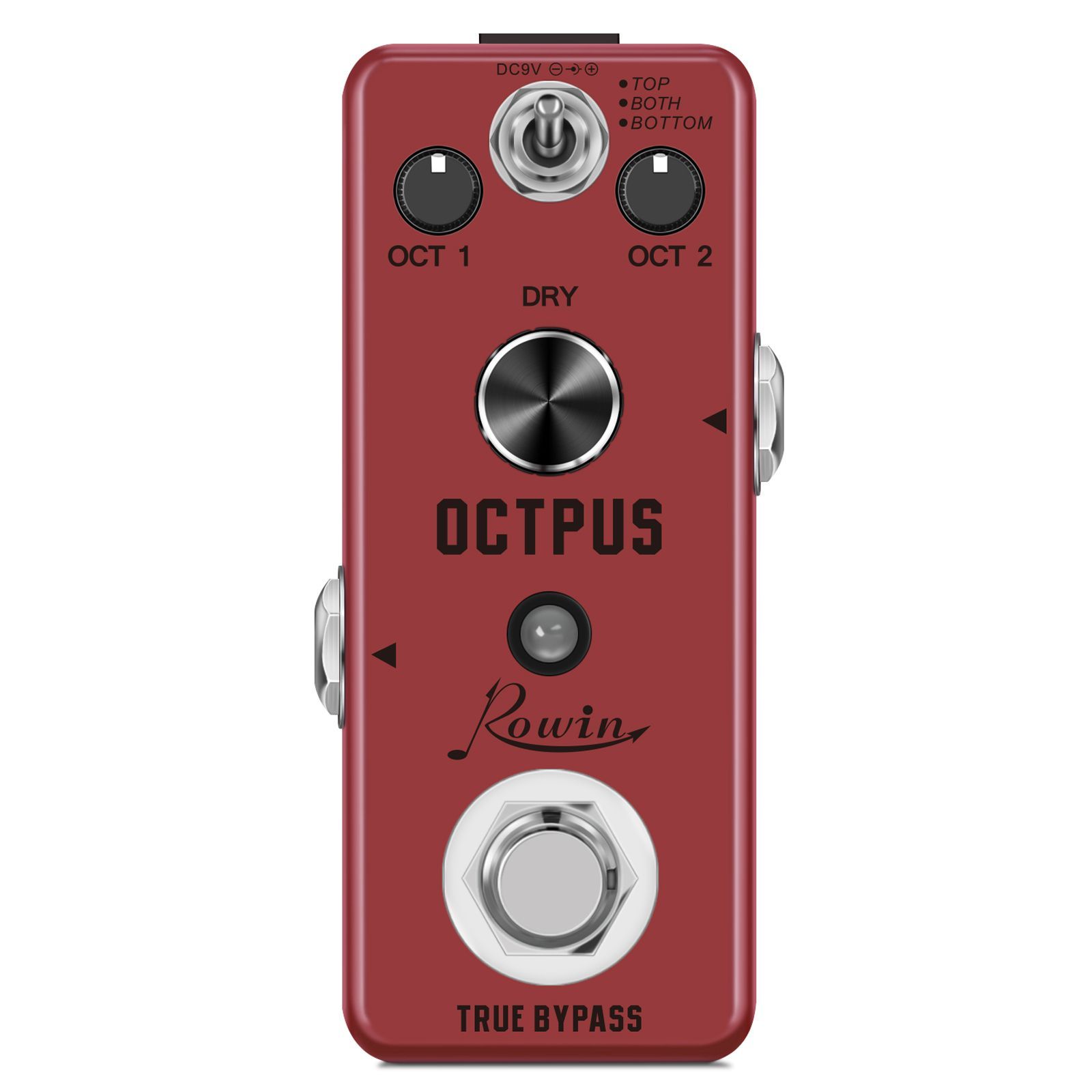 ROWIN LEF-3806 OCTPUS Чистые октавские гитары электрические гитары Digital Octave Pedals 11 различных октаввых режимов