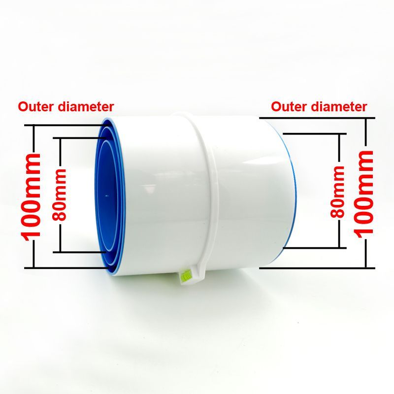 PVC обратный клапан вентиляционного канала туалета 80mm-110mm.