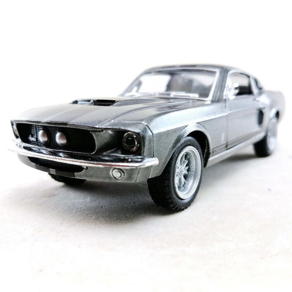 Металлическая машинка Шелби ГТ500 Shelby GT500 1967 Kinsmart 1:38 5372DKT  инерционный, цвет Серый с черными полосами - купить с доставкой по выгодным  ценам в интернет-магазине OZON (539365264)