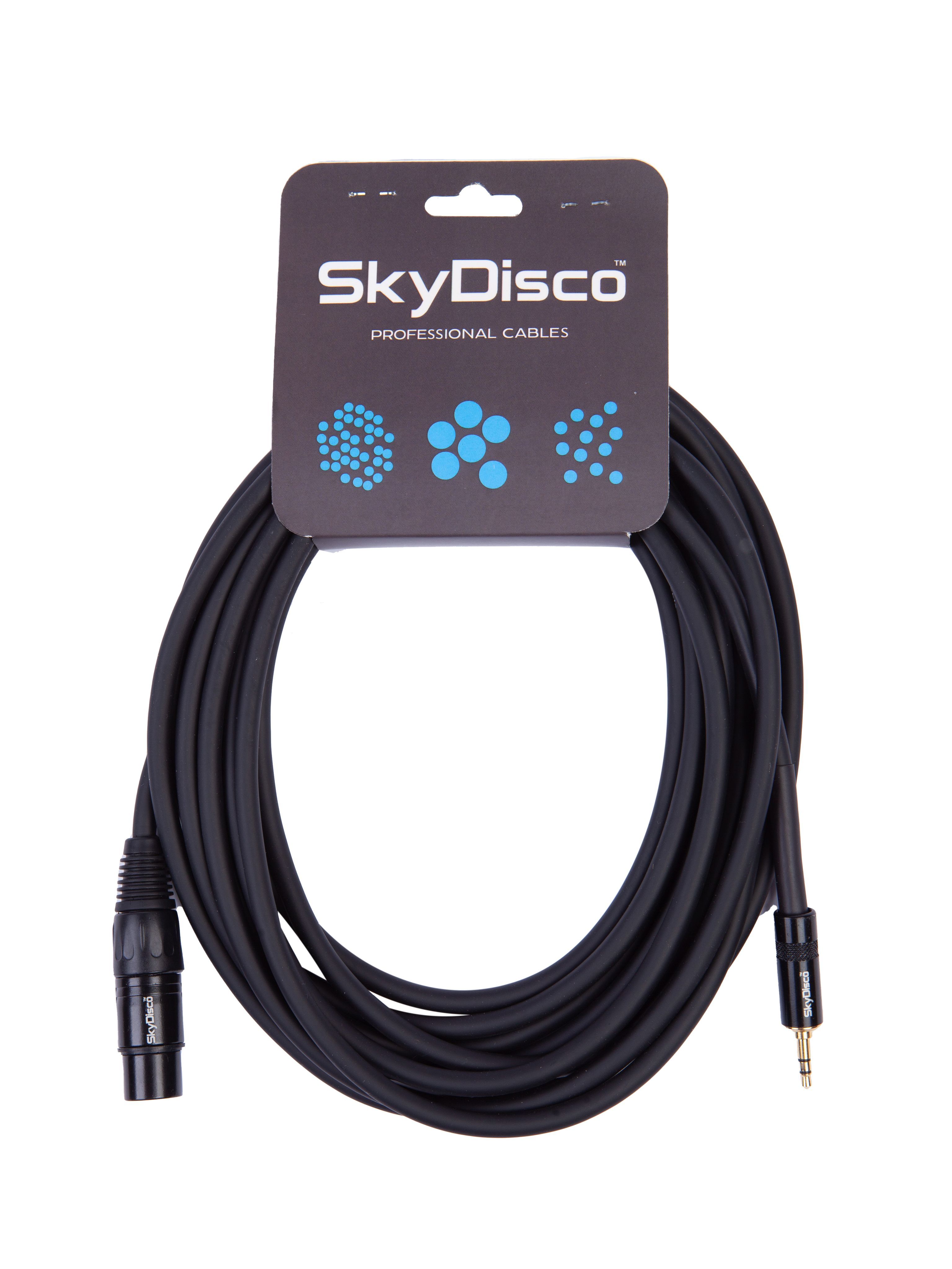 Инструментальный кабель Skydisco Jack 3,5 стерео "шт" - XLR "гн" 10 м