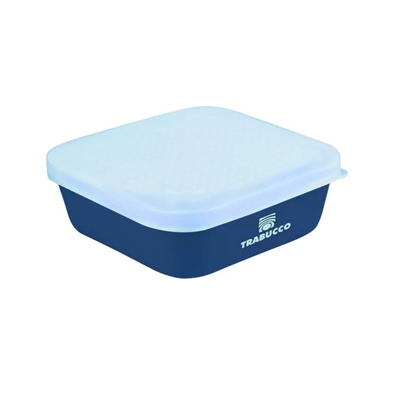 Коробка Trabucco Bait Box 250 мл Blue 13x13x4 см с перфорацией