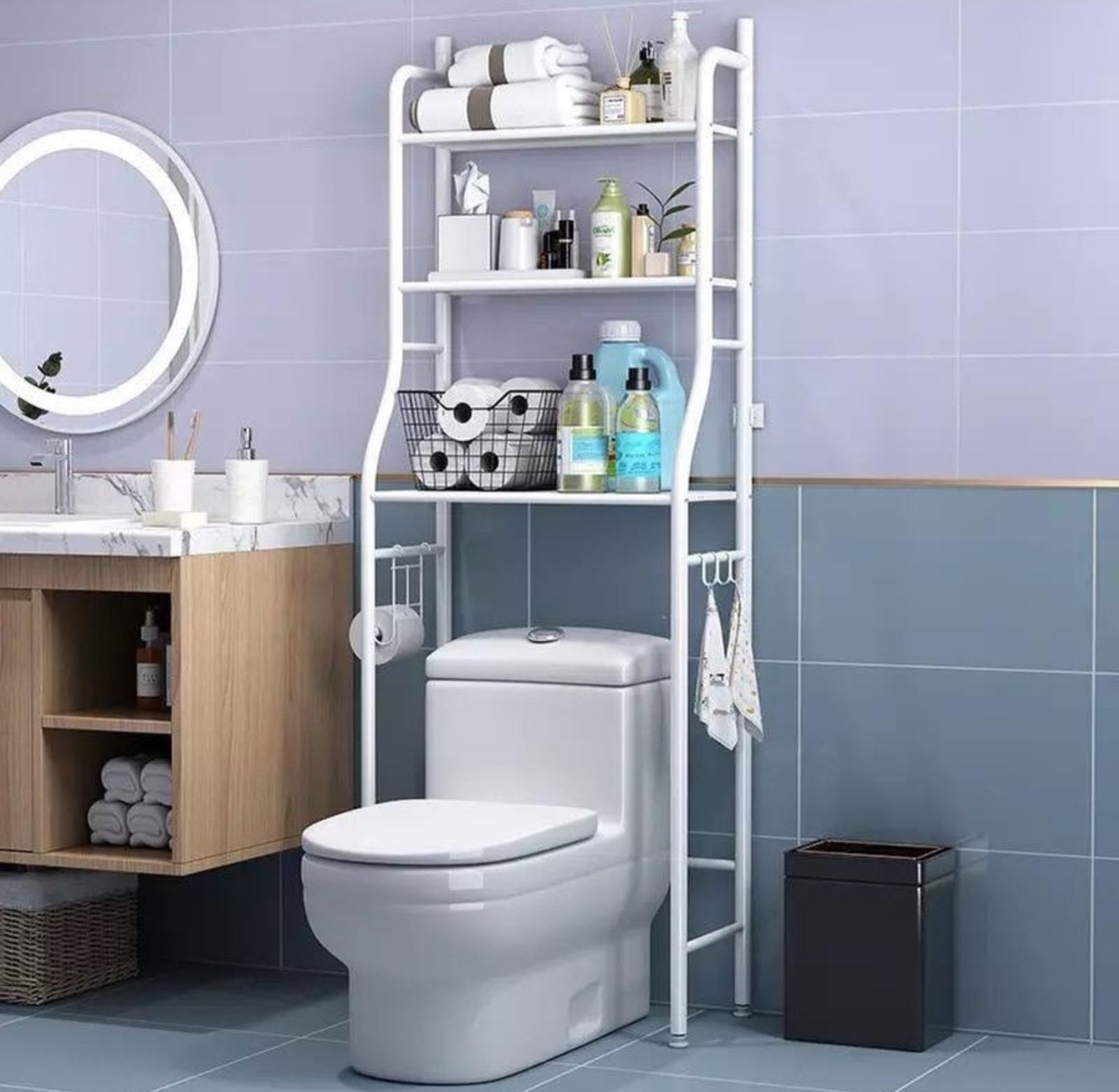 Полка стеллаж для унитаза Toilet Rack