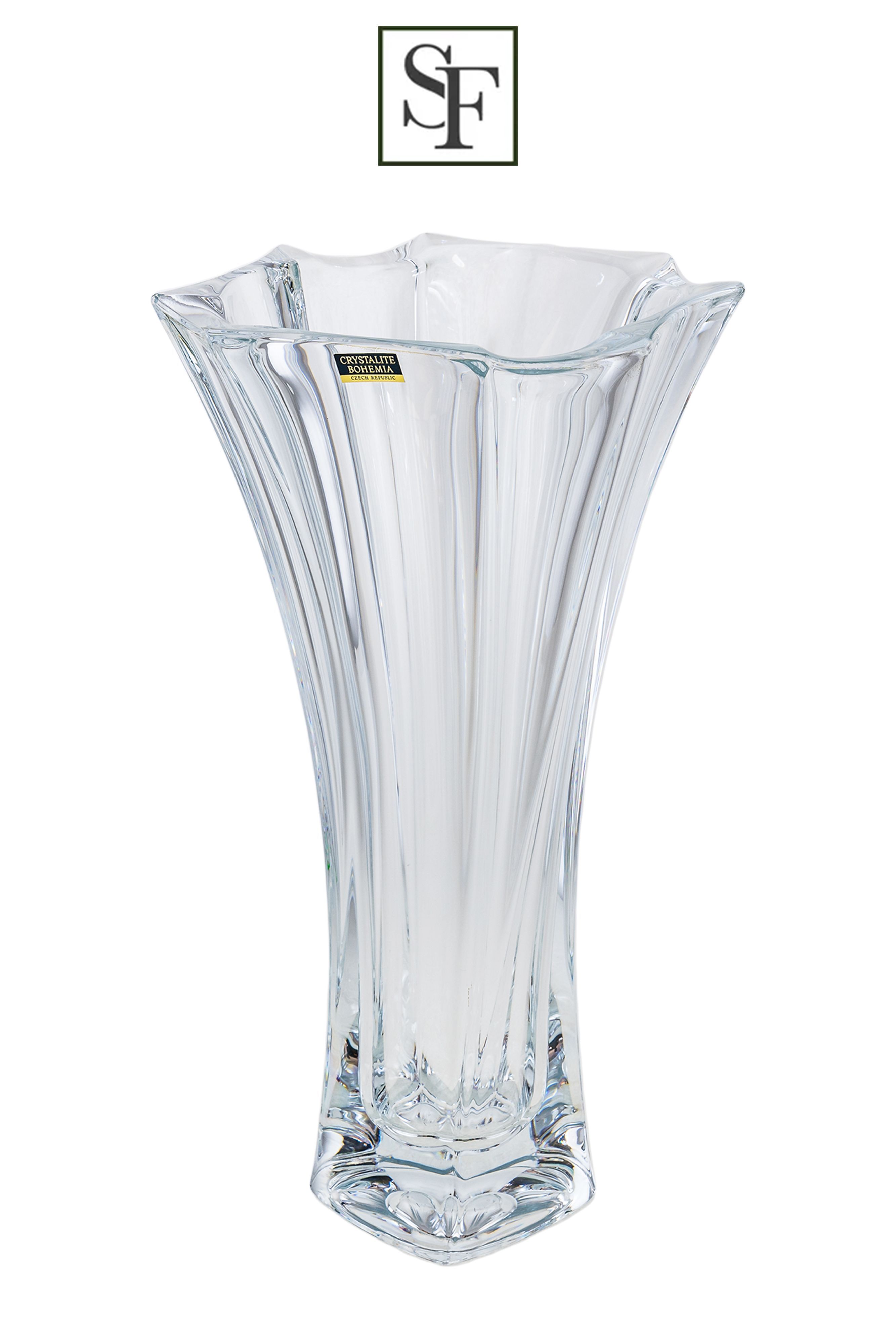 Стеклянная ваза Оловянная свадьба (малая)