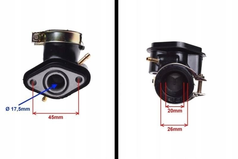 коллектор впускной на скутер 50 кубов 139QMB