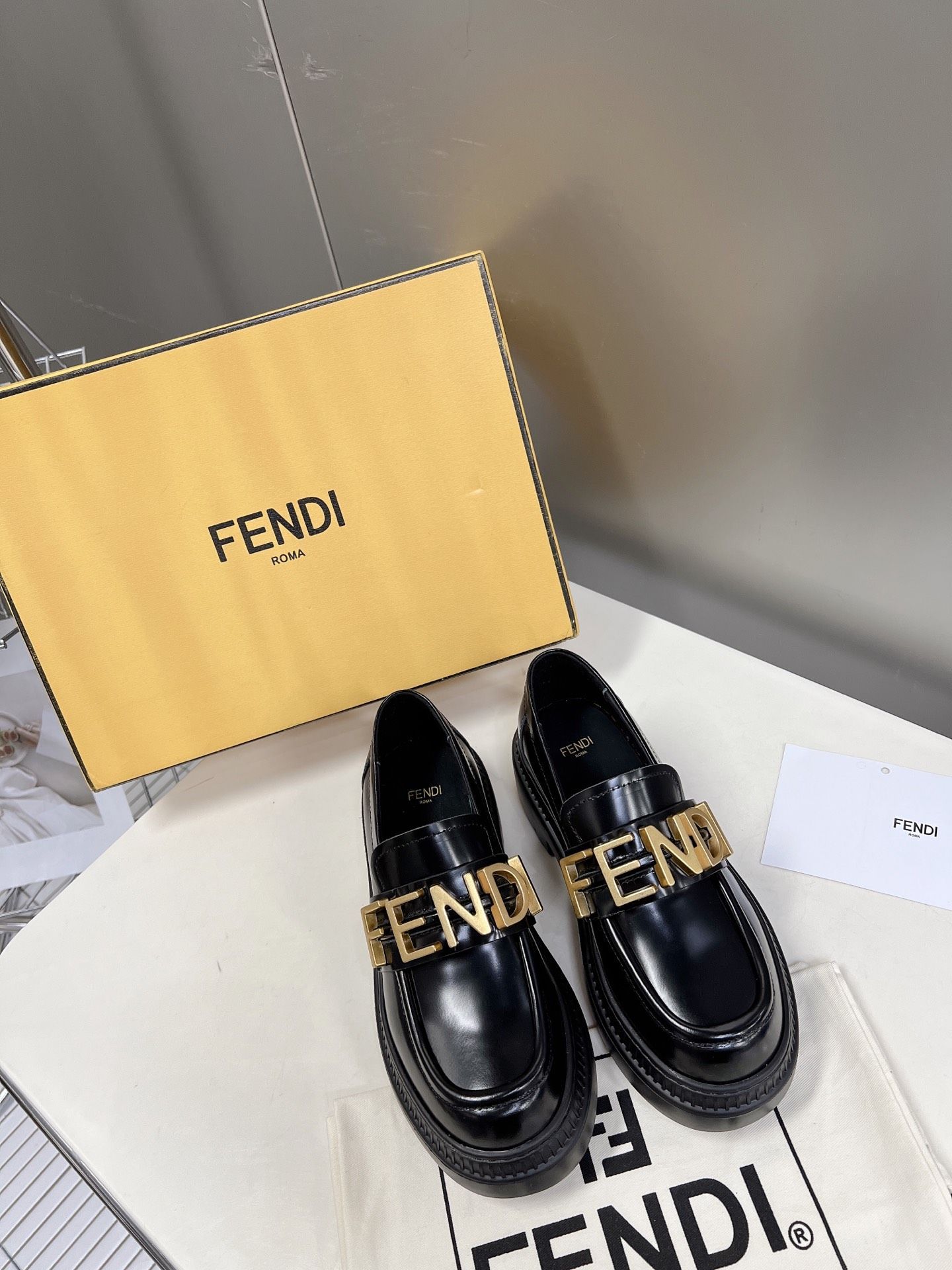 Fendi loafer cheap