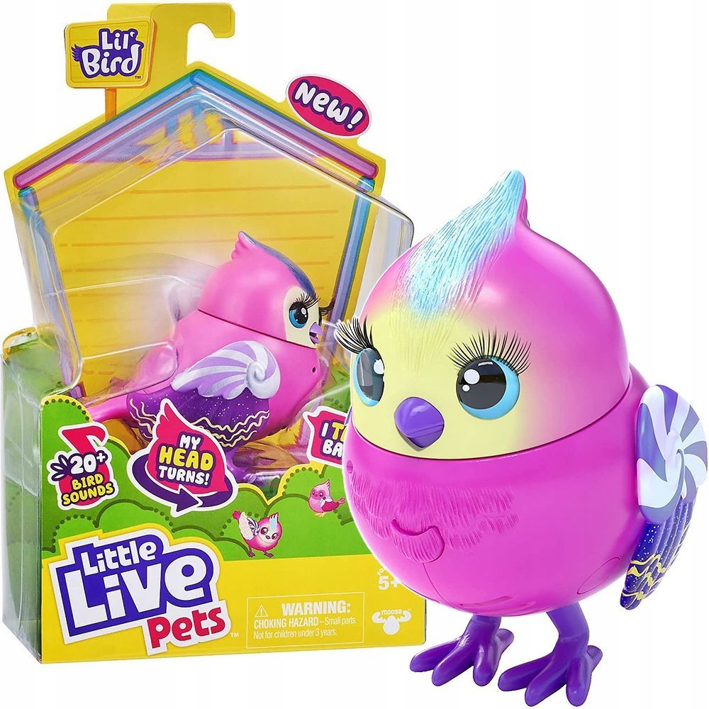 Интерактивная игрушка Little Live Pets - Интерактивная птичка  розово-фиолетовая 26030