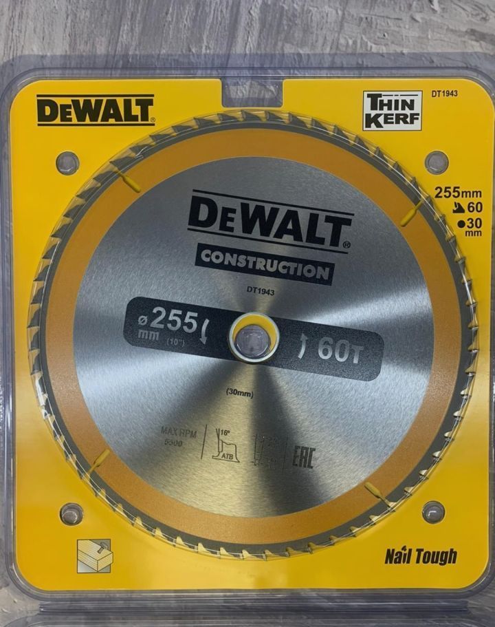 DeWalt Диск пильный 255 x 2 x 30; 60  зуб.